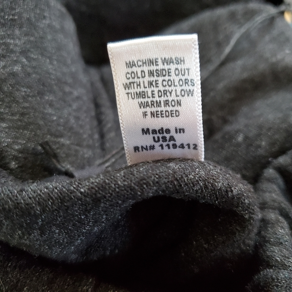 New Monrow Supersoft Vintage Drawstring Waist Black Jogger Sweatpants NWT Large - Picture 10 of 10